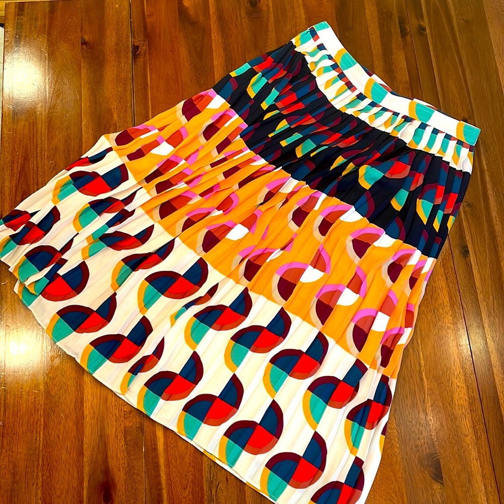 J Crew pleated midi skirt
